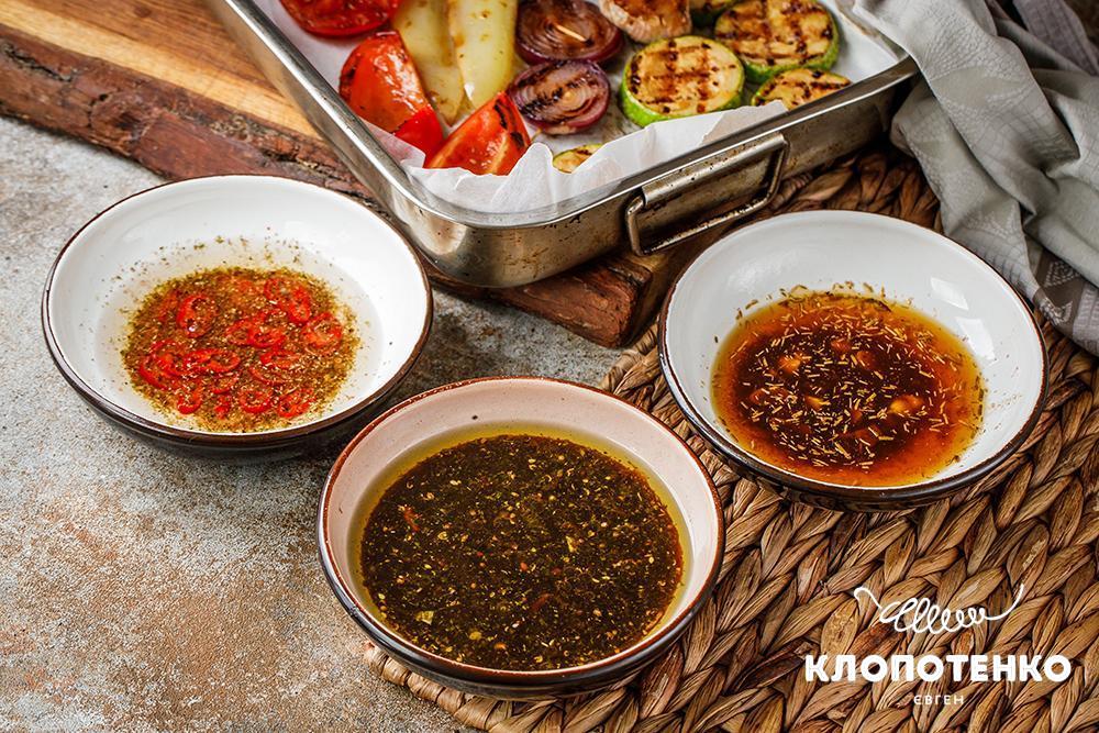 маринади для овочів гриль