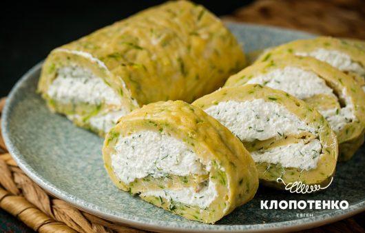 Рулет з кабачками та сиром