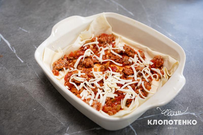 Формування шарів лазаньї