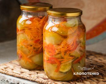 салат з зелених томатів на зиму