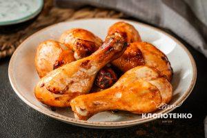 курячі гомілки у кавуновій глазурі