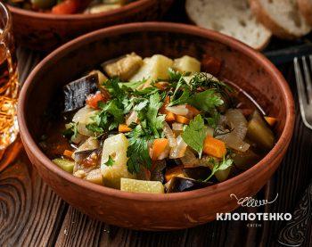 Рагу з кабачків та баклажанів