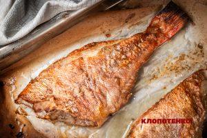 Морський окунь в духовці