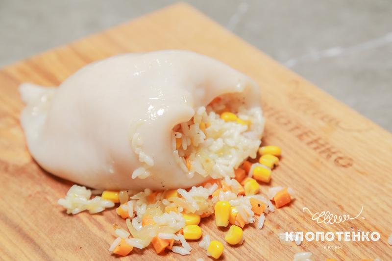 Фарширування кальмарів