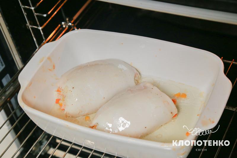 Запікання кальмарів