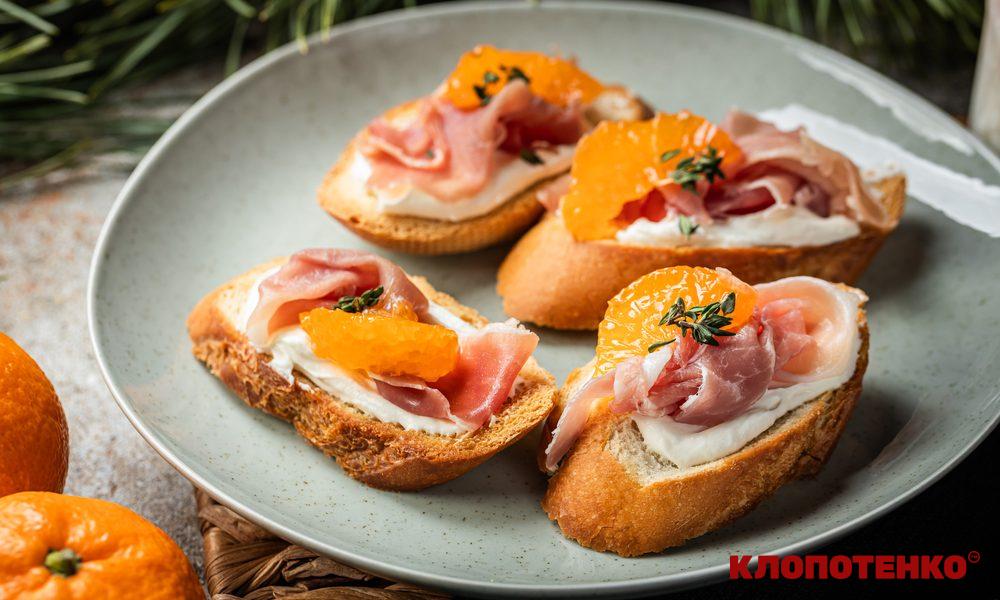 Канапки з хамоном