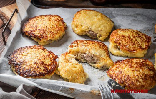 Деруни з м'ясом