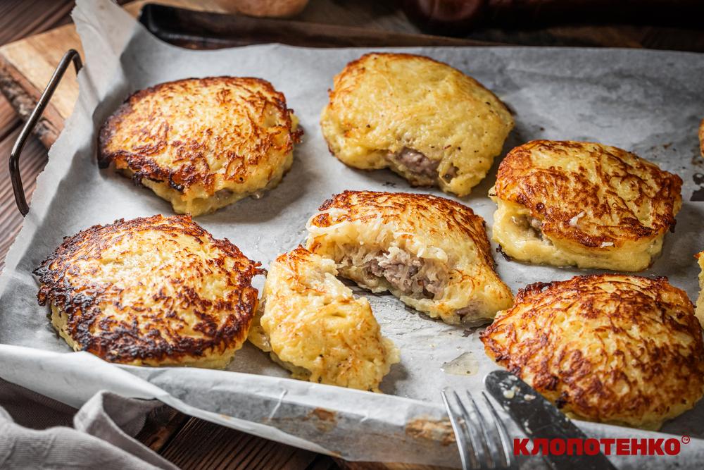 Деруни з м'ясом