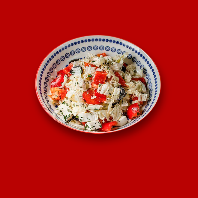 Салати з пекінською капустою страва