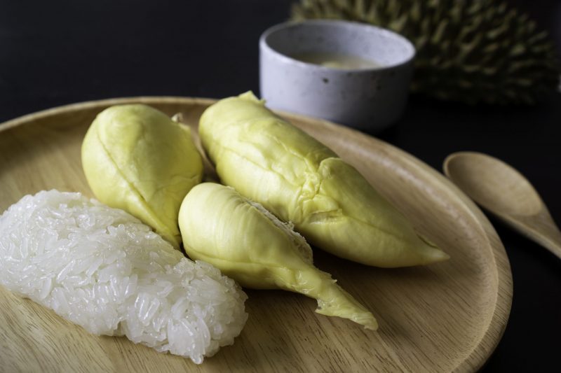 Шматочки дуріану з рисом 