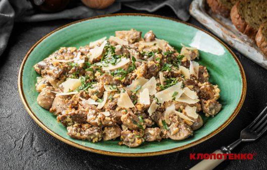 Салат з курячими шлунками