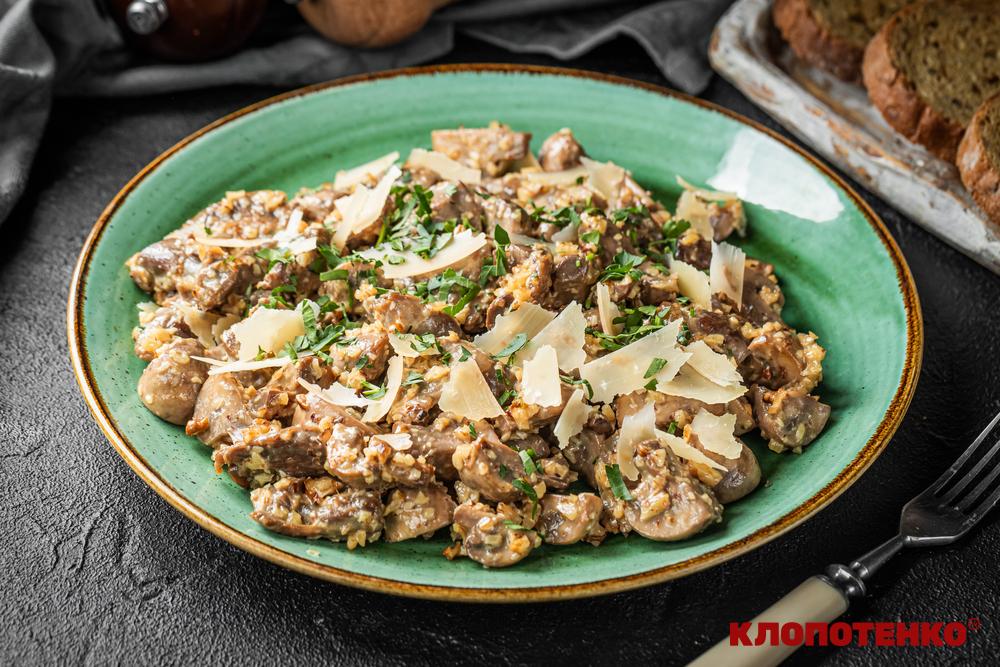Салат з курячими шлунками