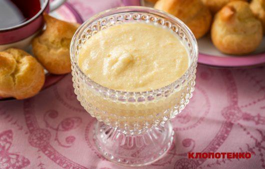 заварний крем зі згущеним молоком