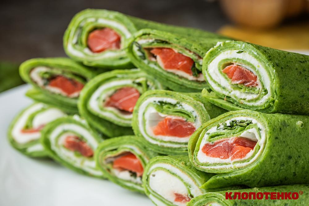 Млинці зі шпинатом