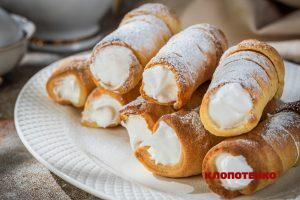 Трубочки з кремом