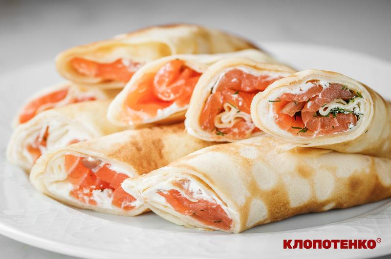 млинці з лососем