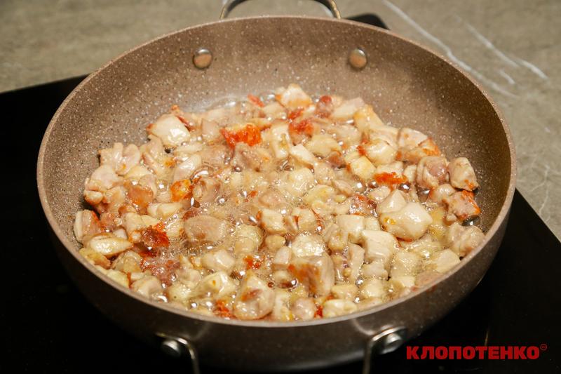 булгур з куркою і овочами