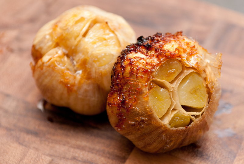 печений часник