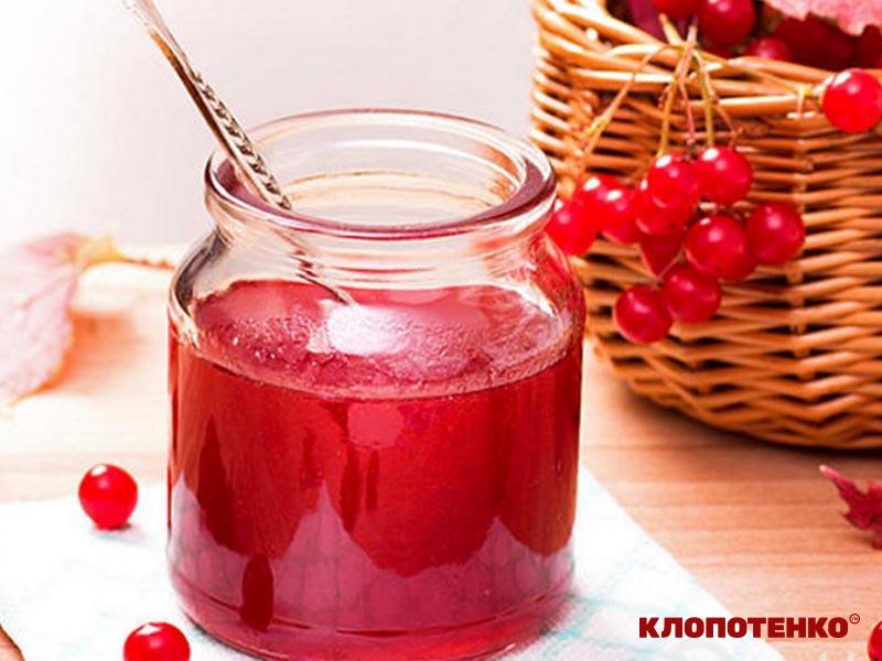 Варення з калини з м’ятою, мелісою та чебрецем