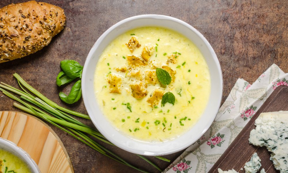 Крем суп з сиром