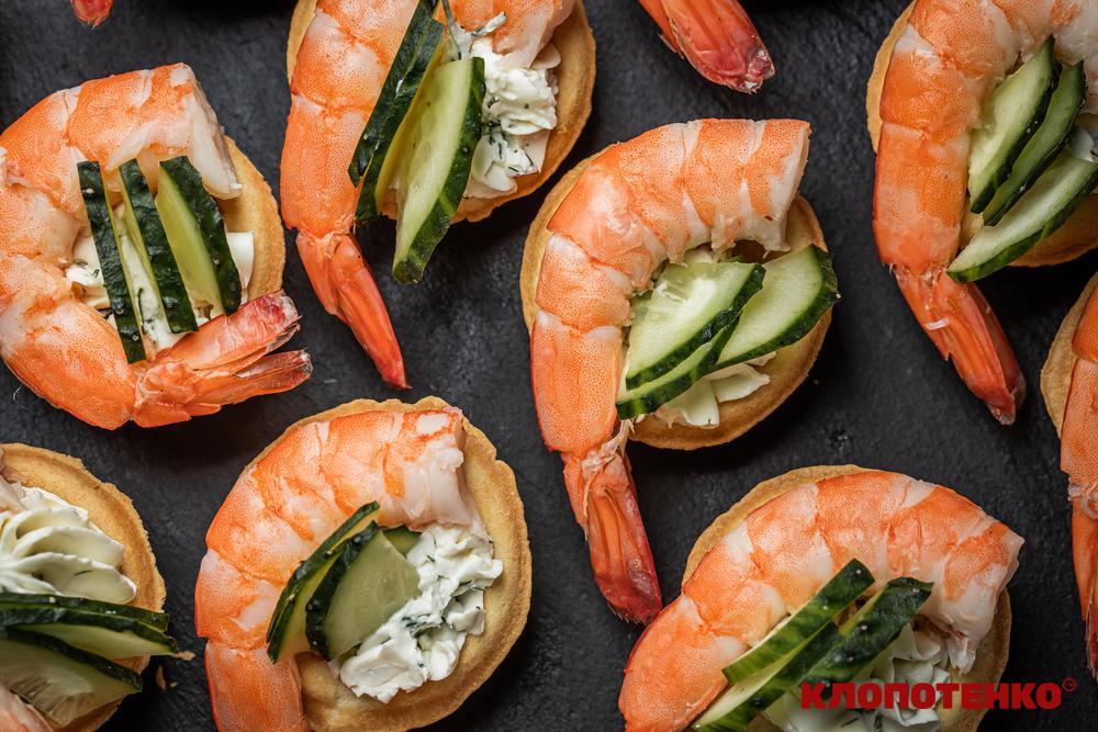 Тарталетки з креветками