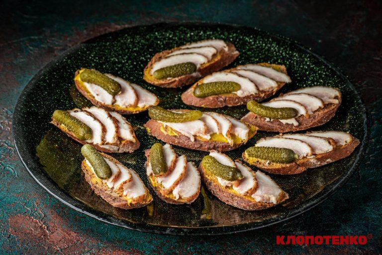 канапки з салом