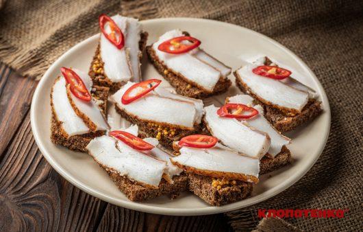 канапки з салом