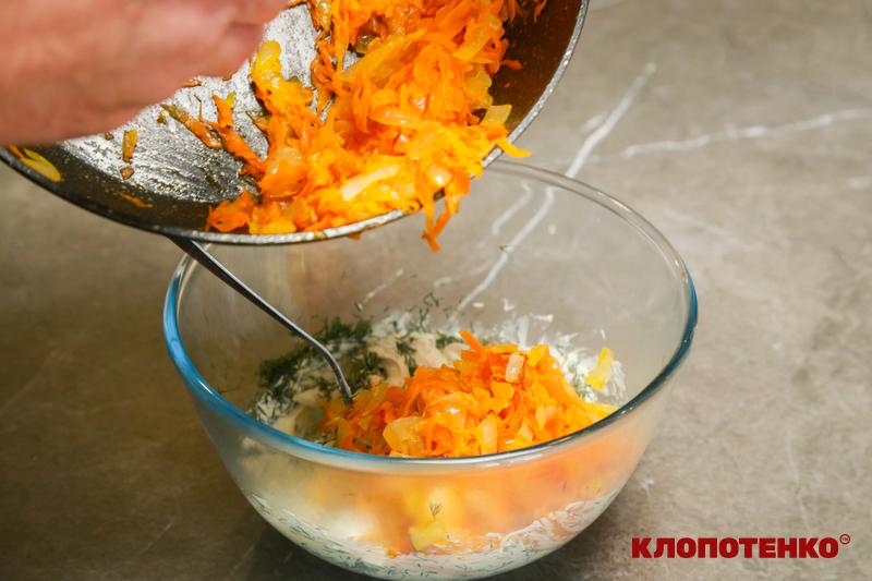 начинка з сиру та засмажки