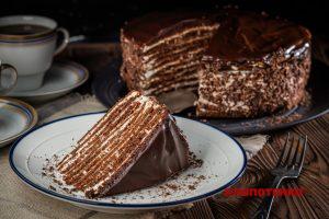 Торт Спартак на сковороді