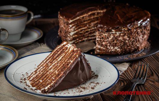 Торт Спартак на сковороді