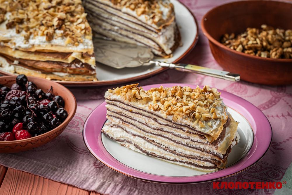 Торт з млинців за покроковим рецептом Євгена Клопотенка