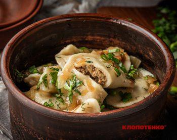 вареники з печінкою та картоплею