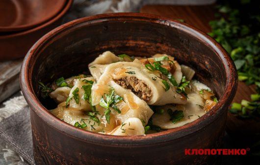 вареники з печінкою та картоплею