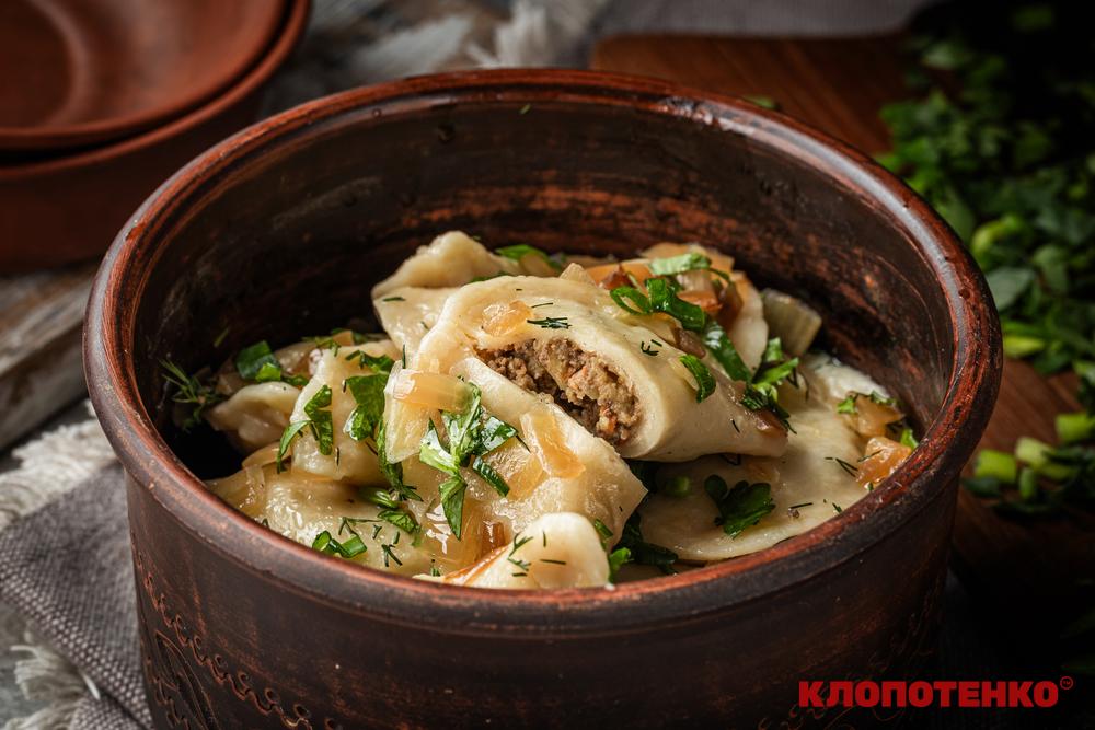 вареники з печінкою та картоплею