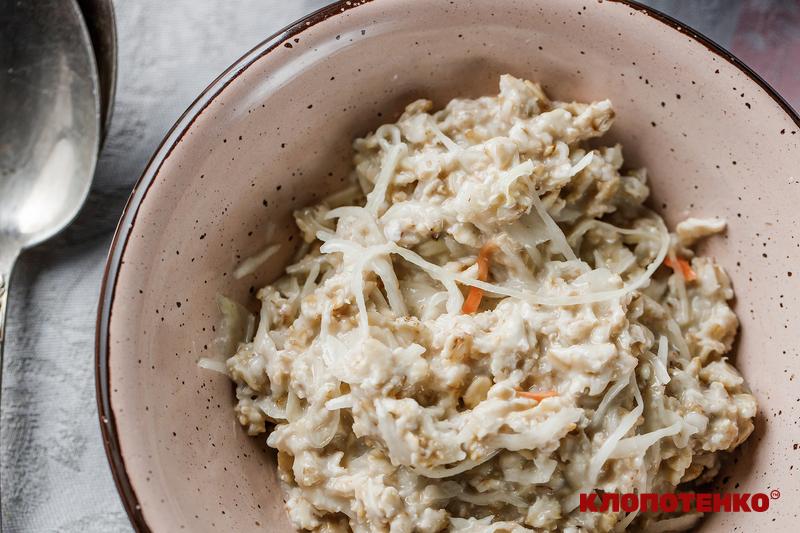 Вівсянка з квашеною капустою