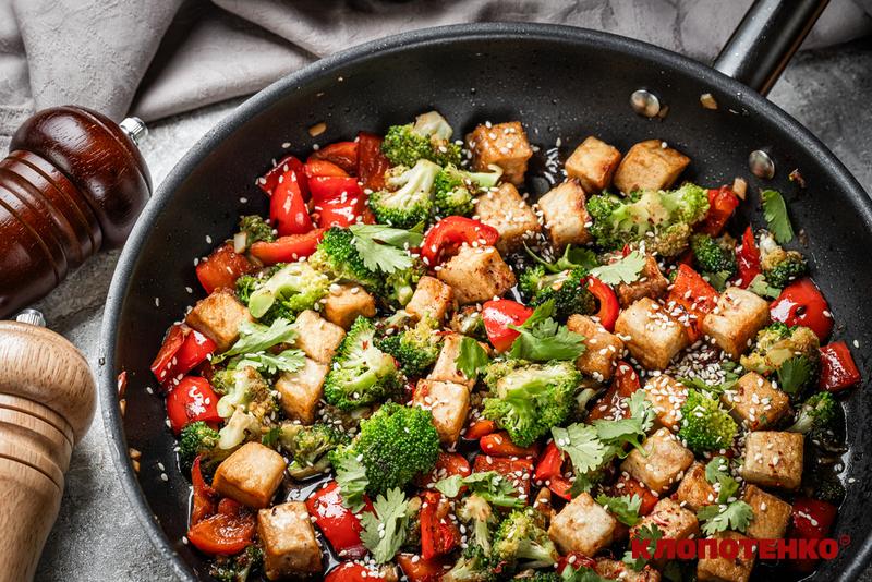 Тофу з овочами 