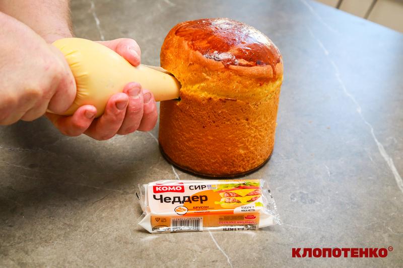 приготування паски з сирним соусом