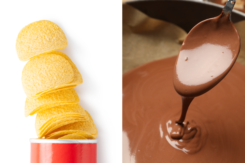 фуд тренд шоколадний блок з чипсами