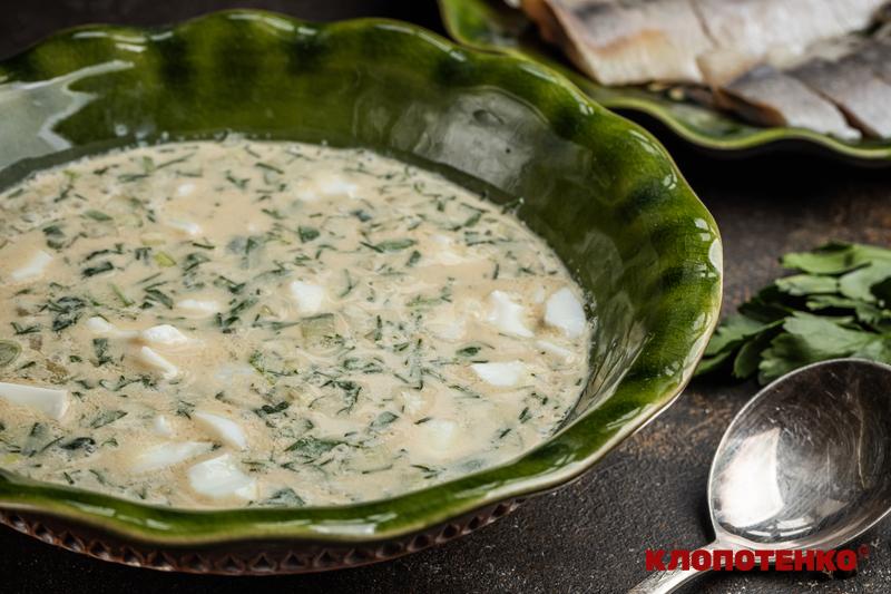 холодний зелений борщ