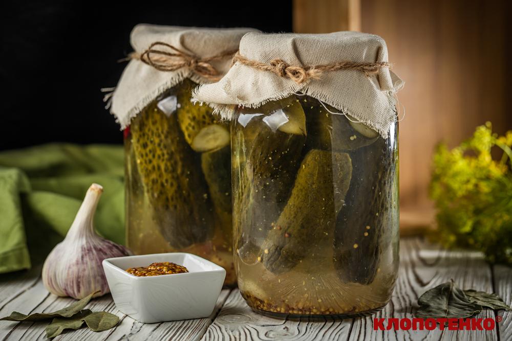 мариновані огірки з французькою гірчицею