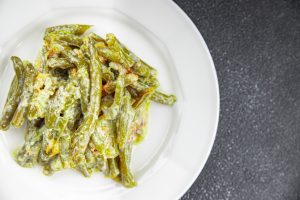 Спаржева квасоля в сметані