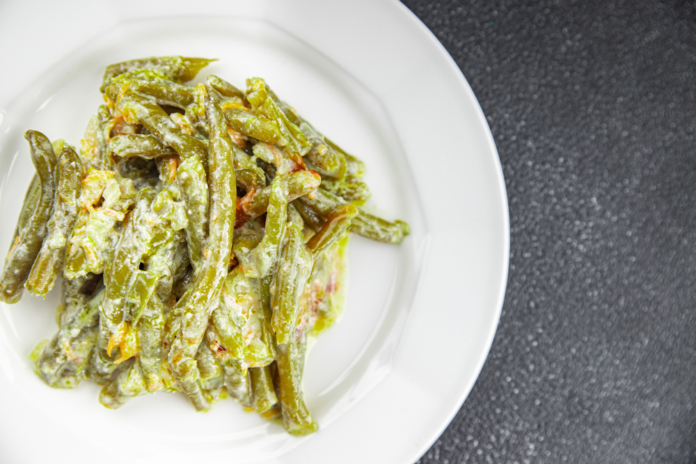 Спаржева квасоля в сметані