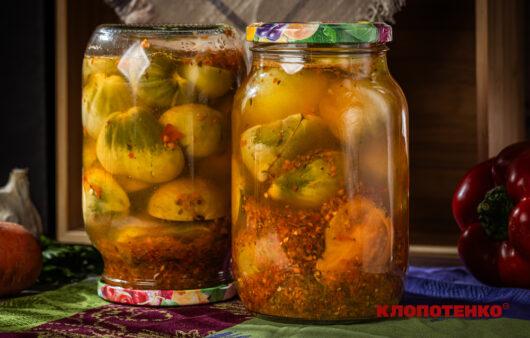 мариновані зелені помідори