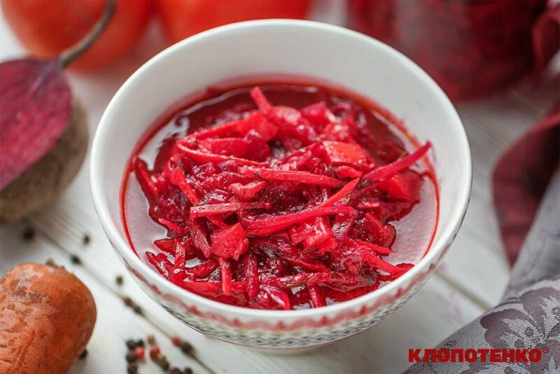 Класична заправка для боршу з буряком і томатом 